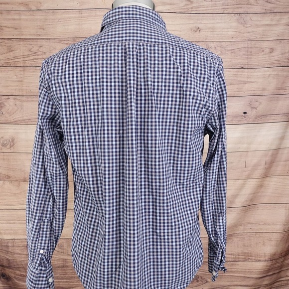 NAT NAST GINGHAM CHECK LONG SLEEVE BUTTON DOWN SHIRT MENS L - Picture 4 of 8